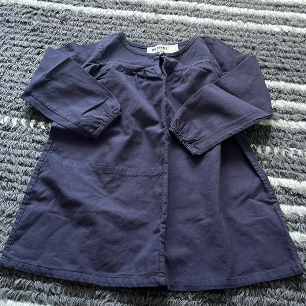 Go Gently Nation organic cotton tunic dress size 4T dark blue